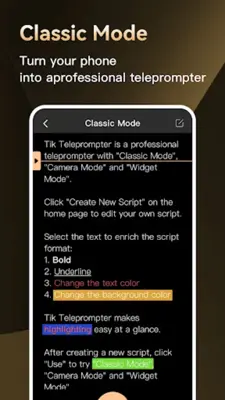 Teleprompter – Video Scripts android App screenshot 2